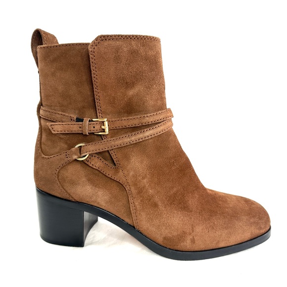 rag & bone Shoes - Rag Bone Hazel Women Size 10 EU 40 Brown Calf Suede Buckle Boot Brass MSRP $495